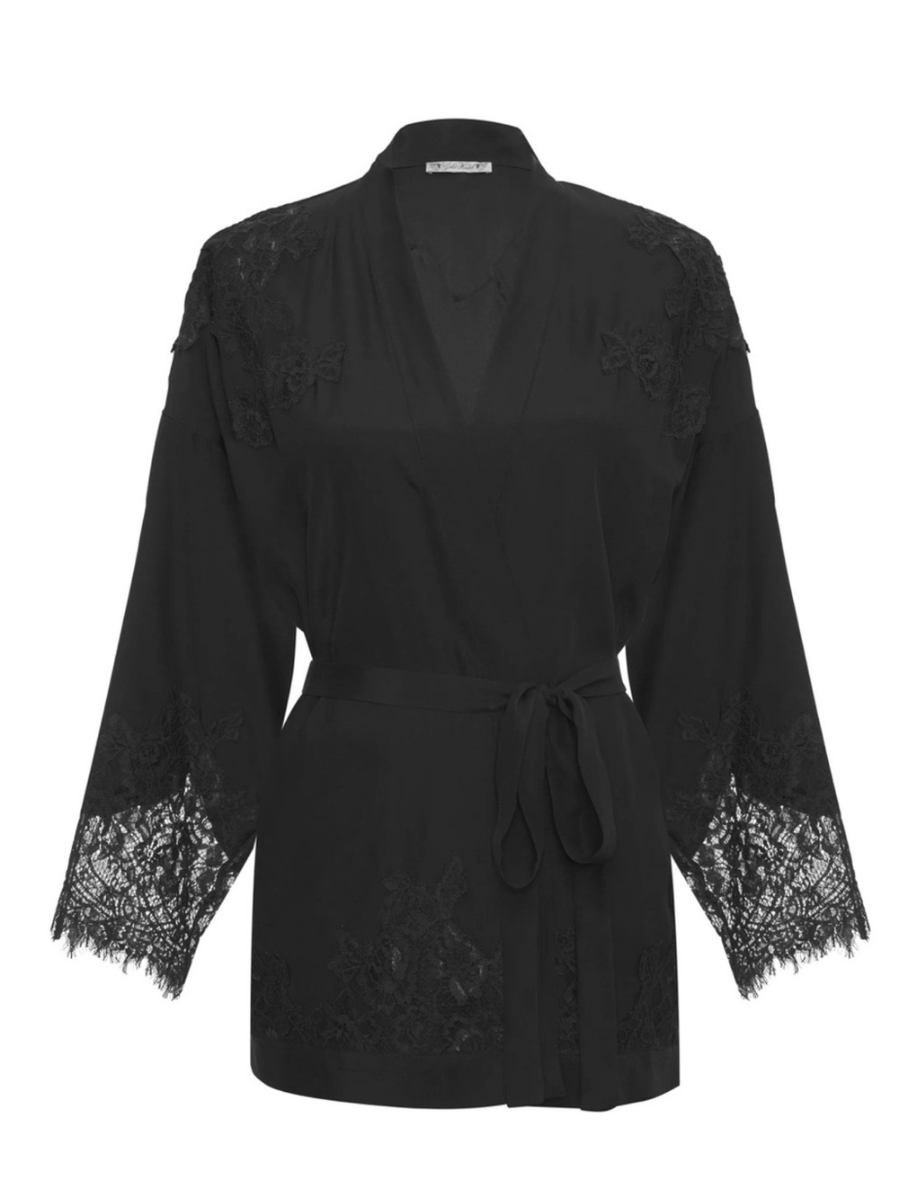Gold Hawk Flora Lace Silk Short Robe Silk Shrug, Kimono or wrap.• L
$239 $315